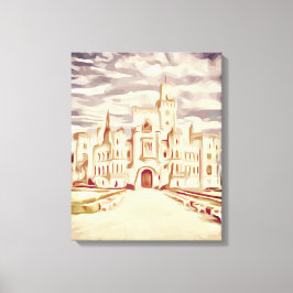 kasteel van Hluboká Canvas Afdruk