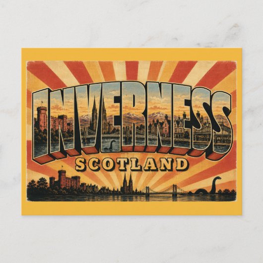 Kasteel van Inverness Schotland Briefkaart (Voorkant)