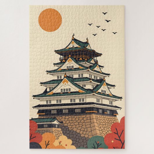 Kasteel van Japan Iga Ueno Legpuzzel (Verticaal)