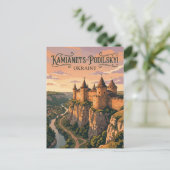 Kasteel van Kamjanets-Podilsky, Oekraïne Briefkaart (Staand voorkant)