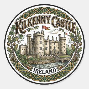 Kasteel van Kilkenny Ierland Ronde Sticker