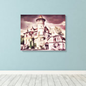 kasteel van Kurpark Canvas Afdruk (Insitu (Houten vloer))