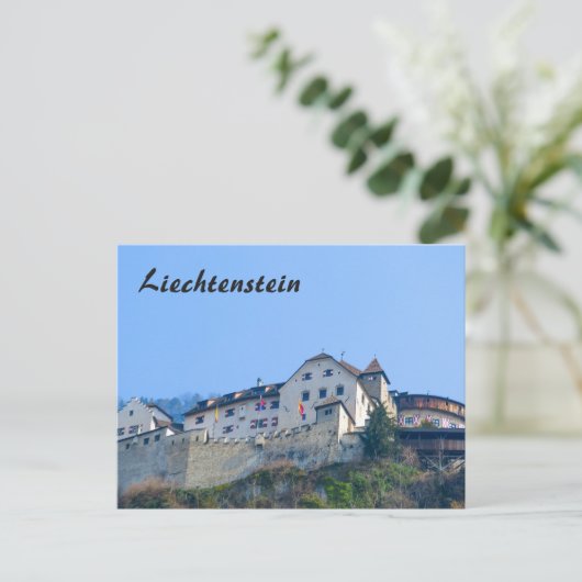 Kasteel van Liechtenstein in Vaduz Briefkaart