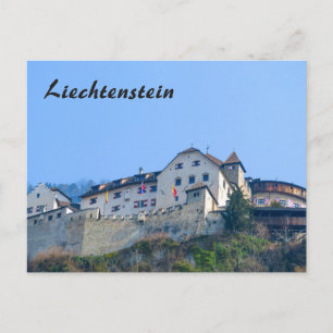 Kasteel van Liechtenstein in Vaduz Briefkaart