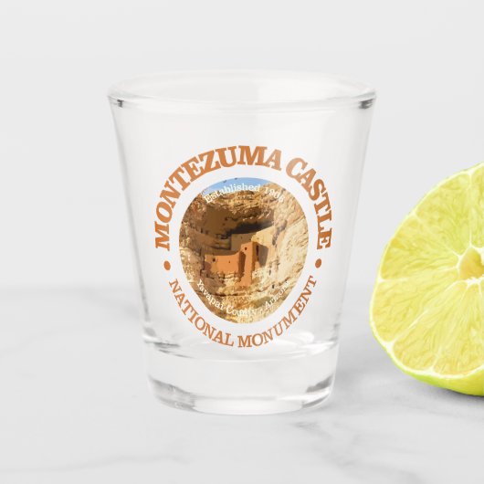 Kasteel van Montezuma (NM) Shot Glas (Voorkant)