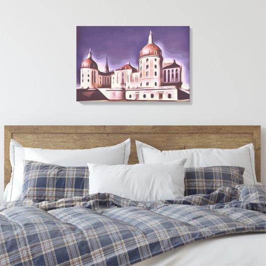 kasteel van Moritz Canvas Afdruk (Insitu (Slaapkamer))