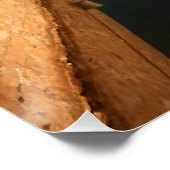 Kasteel van Paphos en reflecties bij zonsondergang Perfect Poster (Hoek)