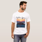 Kasteel van Paphos Zonsondergang en handtekening T-shirt (Voorkant volledig)