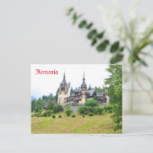 Kasteel van Peles in Sinaia, Roemenië Briefkaart (Staand voorkant)