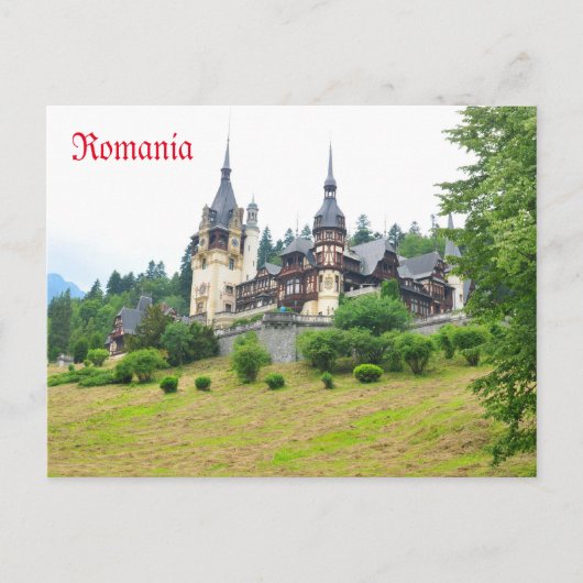 Kasteel van Peles in Sinaia, Roemenië Briefkaart (Voorkant)