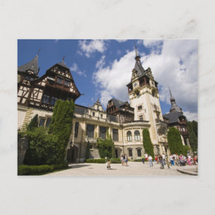 Kasteel van Peles uit de 18e eeuw, Sinaia, Roemeni Briefkaart