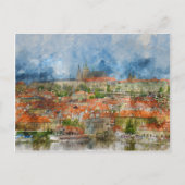 Kasteel van Praag met de beroemde Karelsbrug in he Briefkaart (Voorkant)