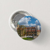 Kasteel van Riga in Riga, Letland Ronde Button 3,2 Cm (Voorkant /achterkant)