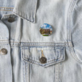 Kasteel van Riga in Riga, Letland Ronde Button 3,2 Cm (In situ)