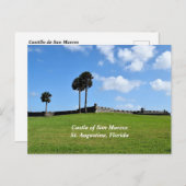 Kasteel van San Marco St. Augustine, Florida Feestdagenkaart (Voorkant / Achterkant)