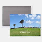 Kasteel van San Marco St. Augustine, Florida Magneet (Voorkant / Achterkant)