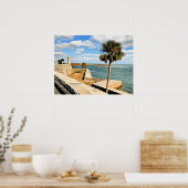 Kasteel van San Marcos, St. Augustine, FL  Poster (Keuken)