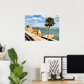 Kasteel van San Marcos, St. Augustine, FL  Poster (Thuiskantoor)