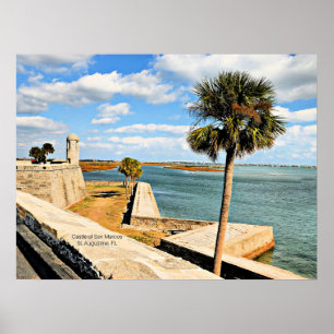Kasteel van San Marcos, St. Augustine, FL  Poster