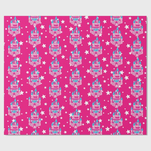 Kasteel van Tiled Princess, gevlekte omhulsels Cadeaupapier (Vlak)