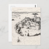 Kasteel van Trakai, Litouwen Gotische architectuur Briefkaart (Voorkant / Achterkant)