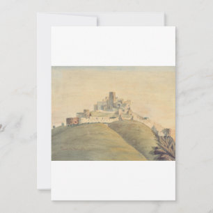 Kasteel van Trenčín in het westen van Slowakije Kaart