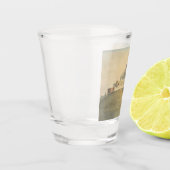 Kasteel van Trenčín in het westen van Slowakije Shot Glas (Links)