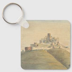 Kasteel van Trenčín in het westen van Slowakije Sleutelhanger