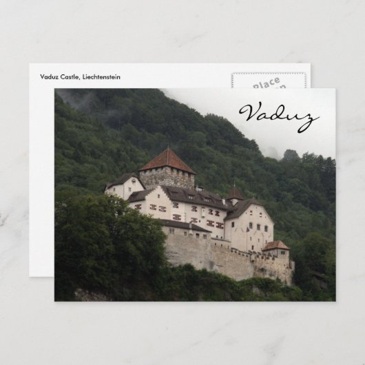 kasteel van vaduz briefkaart (Voorkant / Achterkant)