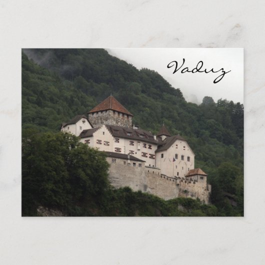 kasteel van vaduz briefkaart (Voorkant)