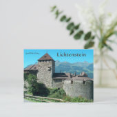 Kasteel van Vaduz in Liechtenstein Briefkaart (Staand voorkant)
