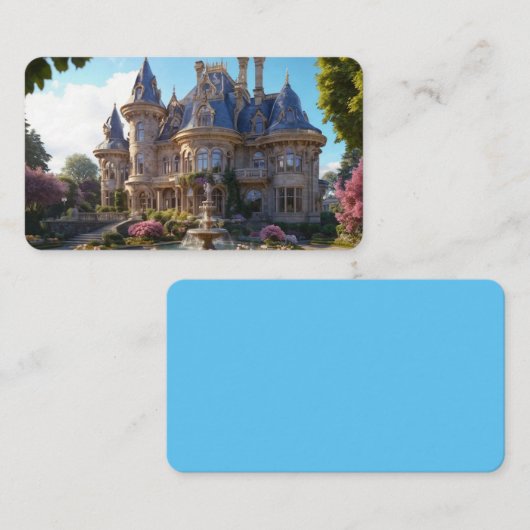 Kasteel van Victoriaans Splendor Bladwijzer Visitekaartje (Voorkant / Achterkant)