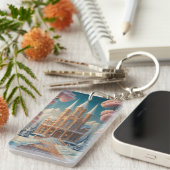 Kasteel van Whispering Dreams Sleutelhanger (Voorkant Rechts)