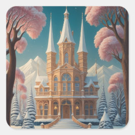 Kasteel van Whispering Dreams Vierkante Sticker