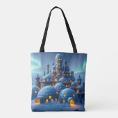 Kasteel van Winter Hearth Tote Bag (Achterkant)