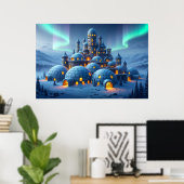 Kasteel van Winterhart Poster (Thuiskantoor)