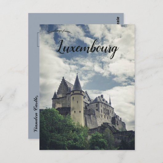 Kasteel Vianden in Vianden Luxemburg Briefkaart (Voorkant / Achterkant)