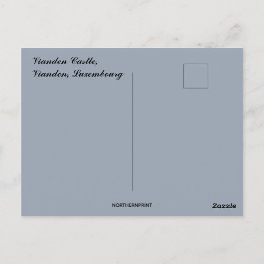 Kasteel Vianden in Vianden Luxemburg Briefkaart (Achterkant)