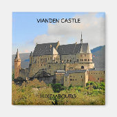 KASTEEL VIANDEN, LUXEMBURG MAGNEET (Voorkant)