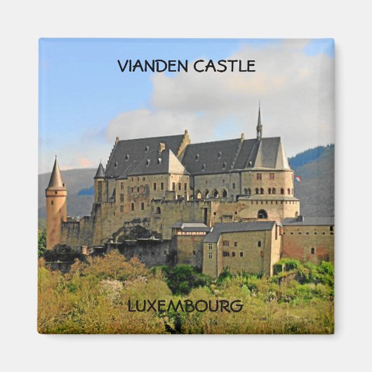 KASTEEL VIANDEN, LUXEMBURG MAGNEET (Voorkant)