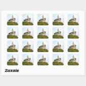 Kasteel Vierkante Sticker (Vel)