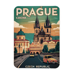 kasteel vintage reis prag czech republiek cadeaus magneet