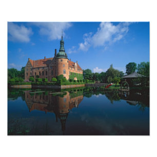 Kasteel Vittskovle, Skåne, Zweden Foto Afdruk