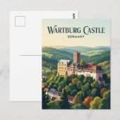 Kasteel Wartburg Duitsland Briefkaart (Voorkant / Achterkant)