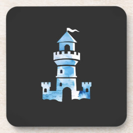 Kasteel Waterverf Kunst Bier Onderzetter