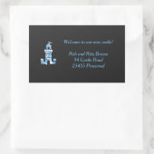 Kasteel Waterverf Kunst Gepersonaliseerde Sticker (Tas)