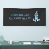 Kasteel Waterverf Kunst Welkomstbanner Spandoek (Beurs)