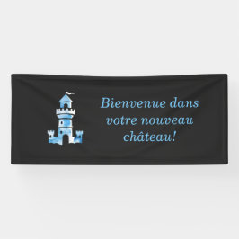 Kasteel Waterverf Kunst Welkomstbanner Spandoek