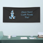 Kasteel Waterverf Kunst Welkomstbanner Spandoek (Beurs)