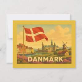 Kasteel Windmolen Denemarken Briefkaart